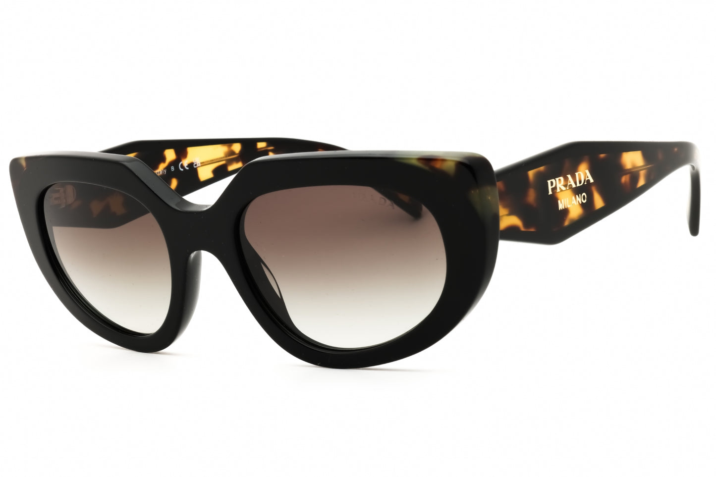 Prada Black/Medium Tortoise/Grey Gradient