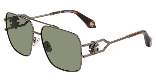 Roberto Cavalli Total Shiny Gunmetal/Green